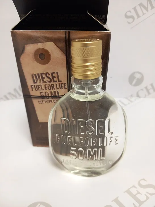 BOXED DIESEL FUEL FOR LIFE 50ML EAU DE TOILETTE POUR HOMME