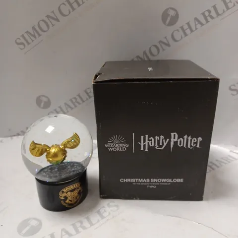 BOXED HARRY POTTER GOLDEN SNITCH SNOW GLOBE 
