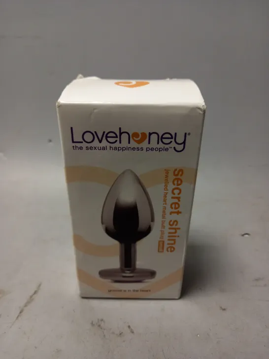 BOXED AND SEALED LOVEHONEY SECRET SHINE BUTT PLUG