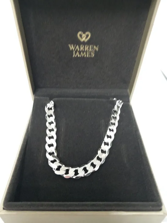 BOXED WARREN JAMES SILVER CHAIN