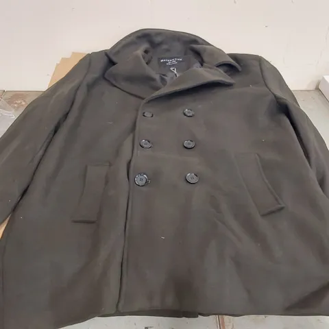 MATCHSTICK MEN'S PEA COAT - SIZE XXL