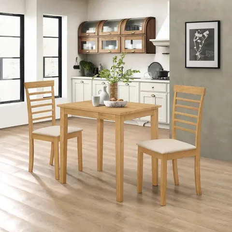 BOXED MCNEILL SOLID WOOD DINING SET