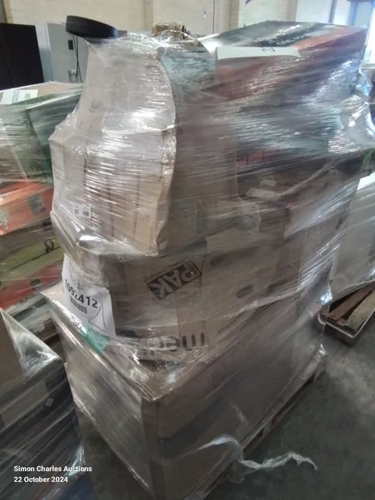 PALLET OF APPROXIMATELY 13 UNPROCESSED RAW RETURN HOUSEHOLD AND ELECTRICAL GOODS TO INCLUDE;