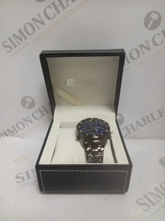 BOXED BARKERS OF KENSINGTON PREMIER SPORT WATCH IN BLUE