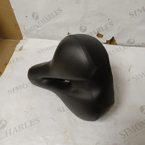 BLACK LEATHER BIKE SEAT