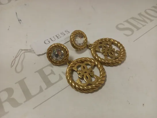 GUESS 4G VINTAGE LADIES DROP EARRINGS RRP £49