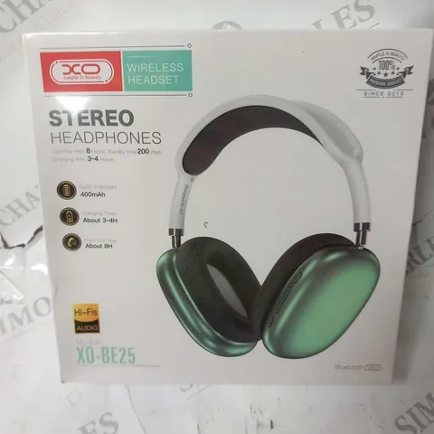 BRAND NEW BOXED AND SEALED SIMPLE IS BEAUTY WIRELESS HEADSET STEREO HEADPHONES X0-BE25