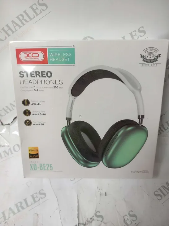 BRAND NEW BOXED AND SEALED SIMPLE IS BEAUTY WIRELESS HEADSET STEREO HEADPHONES X0-BE25