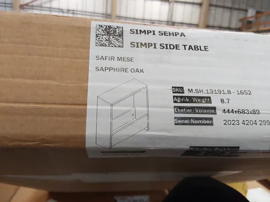 BOXED SIMPI SIDE TABLE - SAPPHIRE OAK (1 BOX)