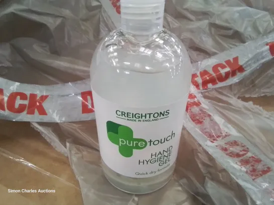 PALLET CONTAINING APPROXIMATELY 75 CASES EACH CONTAINING 12 × 500ml CREIGHTONS PURE TOUCH HAND HYGIENE GEL 