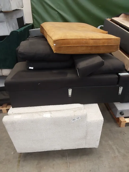 APPROXIMATELY THREE ASSORTED UPHOLSTERY SECTIONS