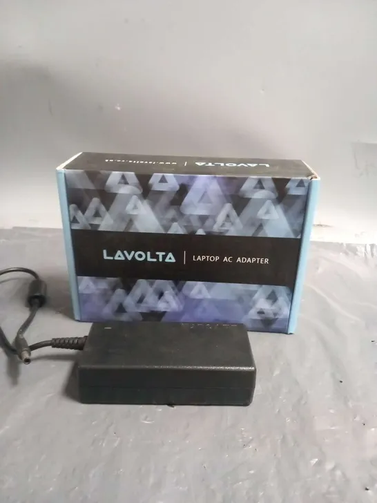 BOX OF APPROXIMATELY 12 LAVOLTA LAPTOP ADAPTERS