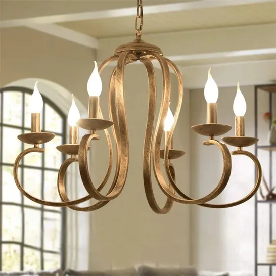 BOXED KULPSVILLE 6-LIGHT CANDLE STYLE CHANDELIER (1 BOX)