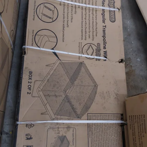 TWO BOX 2 OF 2 10'×8' RECTANGULAR TRAMPOLINE PARTS