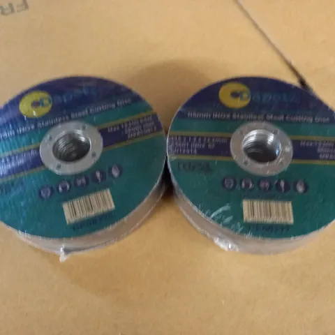 LOT OF 2 PACKS OF DAPETZ 115M INOX STAINLESS STEEL CUTTING DISCS