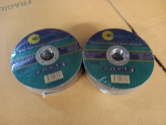 LOT OF 2 PACKS OF DAPETZ 115M INOX STAINLESS STEEL CUTTING DISCS