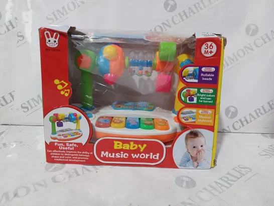 BOXED BIG TOOTH BABY MUSIC WORLD TOY