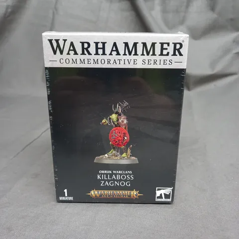 BOXED AND SEALED WARHAMMER COMMENORATIVE SERIES - ORRUK WARCLANS - KILLABOSS ZAGNOG 