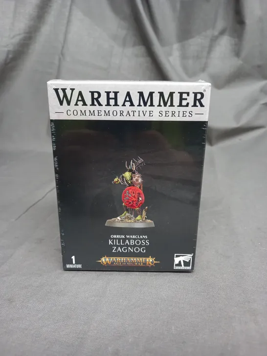 BOXED AND SEALED WARHAMMER COMMENORATIVE SERIES - ORRUK WARCLANS - KILLABOSS ZAGNOG 