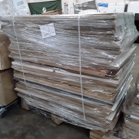 PALLET OF APPROXIMATELY 59 PARTICLE BOARDS