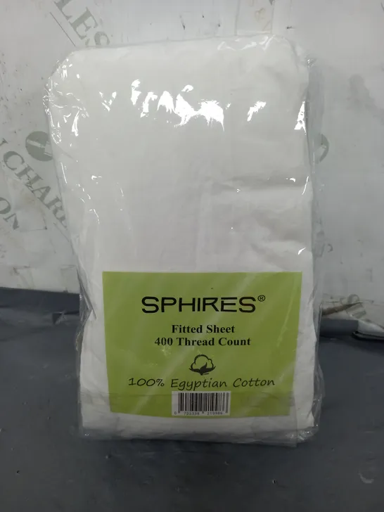 SPHIRES EGYPTIAN COTTON FITTED SHEET (DOUBLE)