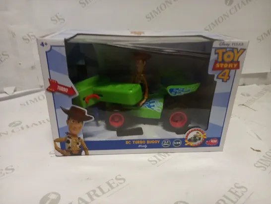 DISNEY PIXAR TOY STORY 4 RC TURBO BUGGY WOODY RRP £35