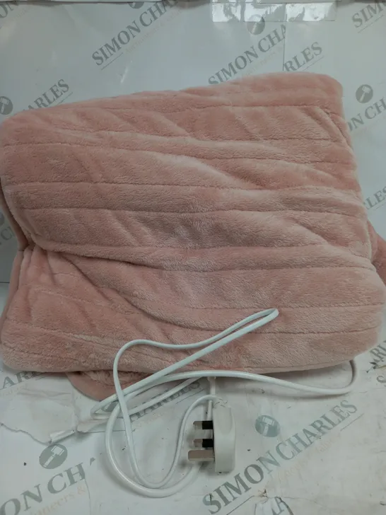 COZEE HOME VELVETSOFT HEATED THROW IN PINK