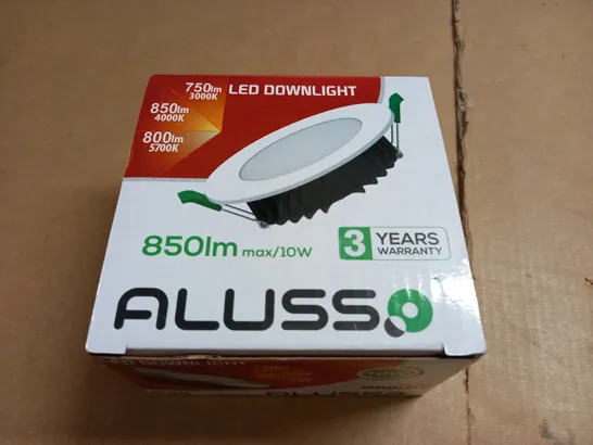 LOT OF 6 BOXED ALUSSO 10W LED DOWNLIGHTS