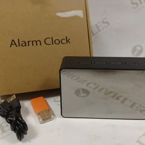 BOXED DIGITAL MIRRORED ALARM CLOCK 