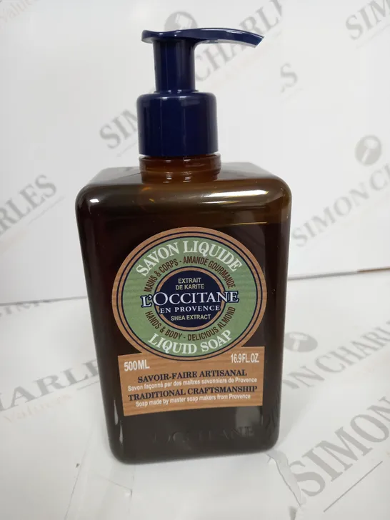 L'OCCITANE SHEA ALMOND HAND & BODY SHEA EXTRACT LIQUID SOAP 500ML