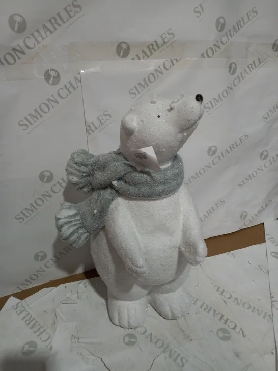 BOXED POLAR BEAR IN SCARF WITH LIGHT RRP £44.99