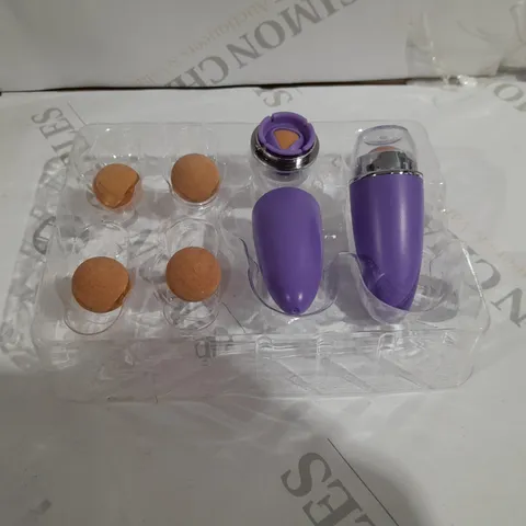 SIMPLY BEAUTY VOLCANIC FACE ROLLERS WITH SPARE BALLS PURPLE