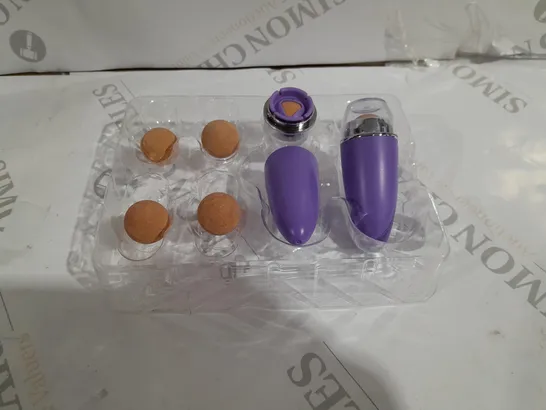 SIMPLY BEAUTY VOLCANIC FACE ROLLERS WITH SPARE BALLS PURPLE