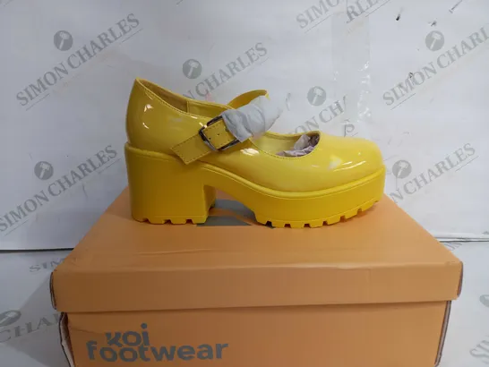 KOI FOOTWEAR TIRA MARY JANES SUNSHINE YELLOW EDITION - EU 38