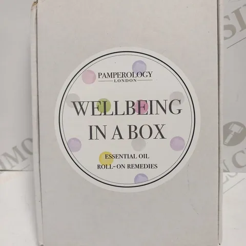 BOXED PAMPEROLOGY LONDON WELLBEING IN A BOX ESSENTIAL ROLL ON REMEDIES