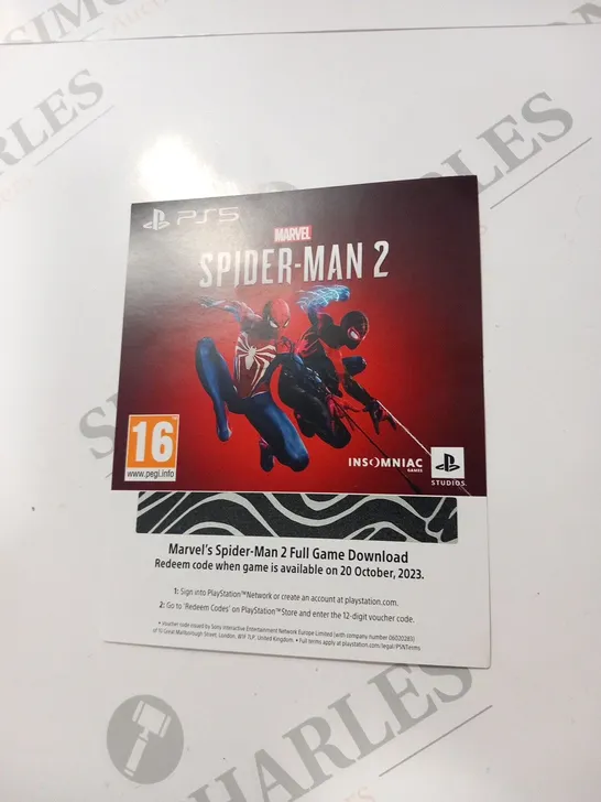 BOXED SONY PLAYSTATION 5 CFI-1216A LIMITED EDITION MARVEL SPIDER-MAN 2 GAMES CONSOLE