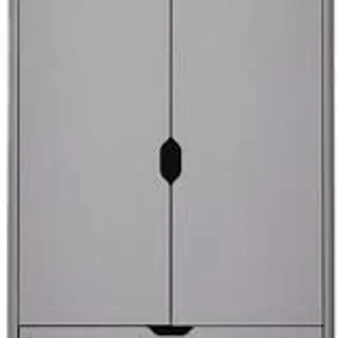 BOXED ASPEN 2 DOOR 2 DRAWER WARDROBE - GREY OAK (BOX 2 OF 2 ONLY)