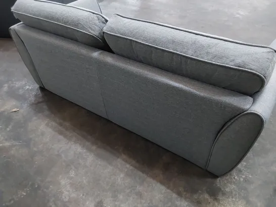 DESIGNER TWO SEATER SOFA GREY FABRIC 