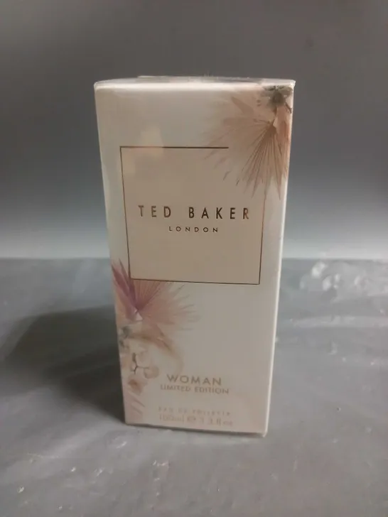 BOXED AND SEALED TED BAKER LONDON WOMAN LIMITED EDITION EAU DE TOILETTE 100ML