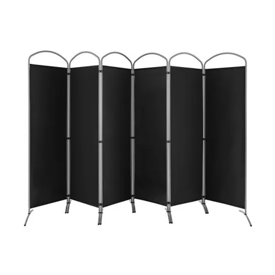 BOXED COSTWAY 6-PANEL ROOM DIVIDER FOLDING PRIVACY SCREEN FABRIC WALL DIVIDER 331 X 188cm