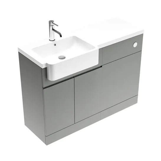 BOXED BALI 1100MM LH BASIN WITH INTEGRATED WORKTOP 