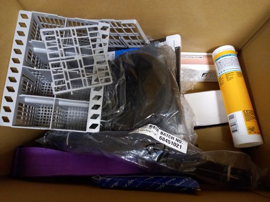 LOT OF APPROXIMATELY 10 ASSORTED HOUSEHOLD ITEMS, TO INCLUDE DISHWASHER TABLETS, MECHANICAL PENCILS, THREAD, ETC