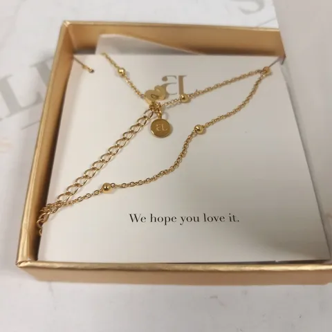 BOXED ABBOTT LYON MINI SPHERE LETTER NECKLACE