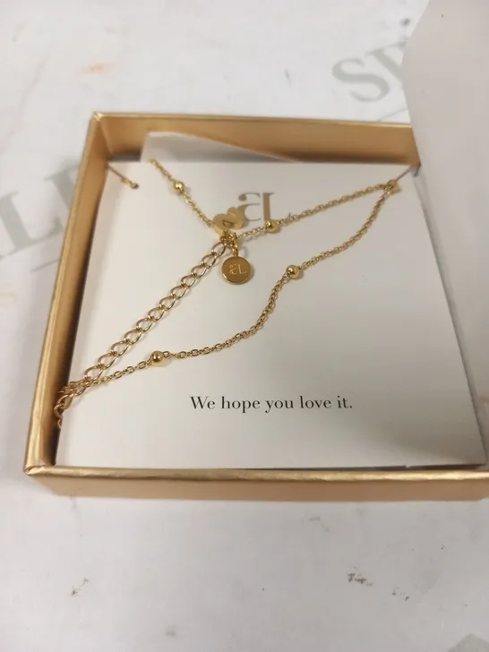 BOXED ABBOTT LYON MINI SPHERE LETTER NECKLACE