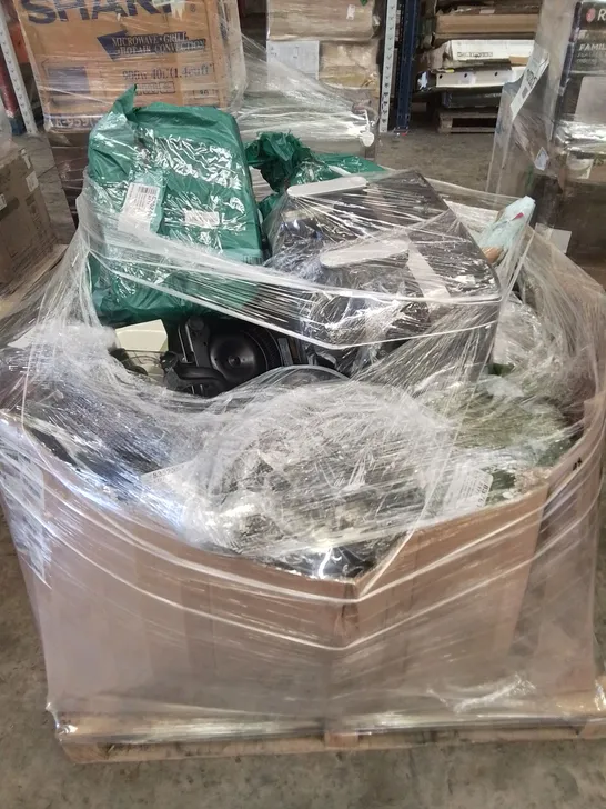 PALLET OF APPROXIMATELY 27 UNPROCESSED RAW RETURN HOUSEHOLD AND ELECTRICAL GOODS TO INCLUDE;