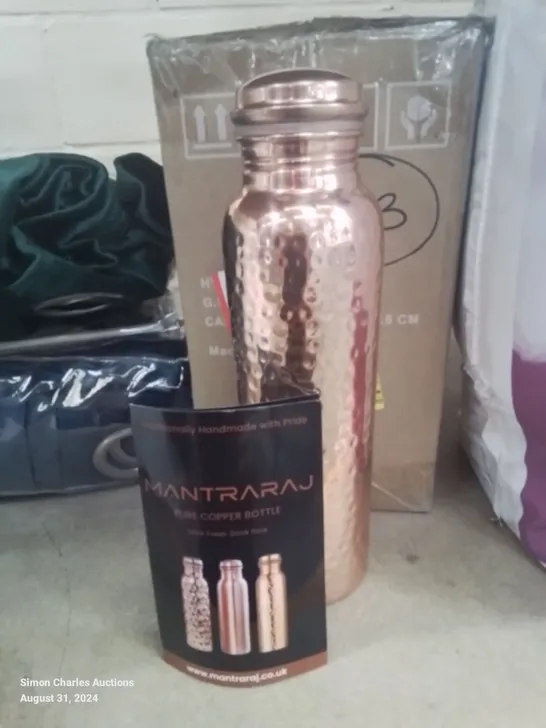 BOXED BELFRY KITCHEN 100% PURE COPPER WATER BOTTLE