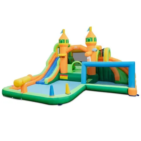 BOXED COSTWAY KIDS INFLATABLE WATER SLIDE FOR YARD LAWN - WITHOUT BLOWER (1 BOX)