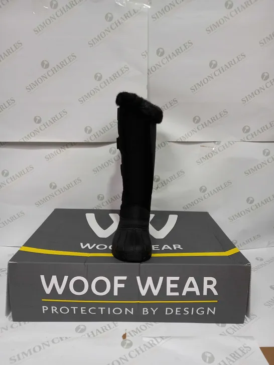 WOLF WEAR LONG YARD BOOT IN BLACK - UK 5 