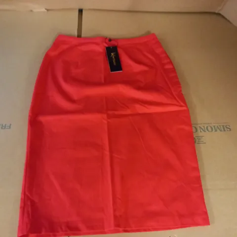 BRAND NEW KINTSUGI RED STRAIGHT SKIRT - 10