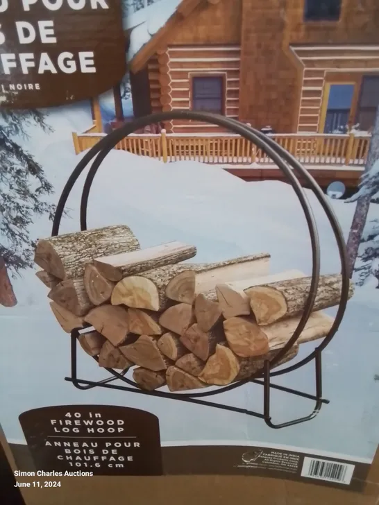 A BOXED LOG RACK